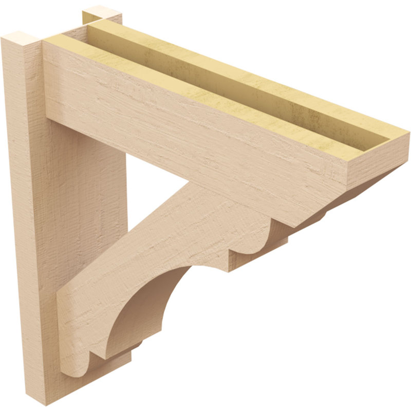 Timbre en bois de cèdre brut olympique TimberThane, H 28 po x l 8 po x P 16 po