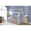 Lit plateforme simple en métal avec toit et cheminée (aucun sommier requis, durable)-1853144857-1853144856