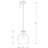 Clear Dimpled Glass Single Light Pendant