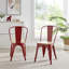 Chaise d'appoint empilable en métal Honora-1770996740