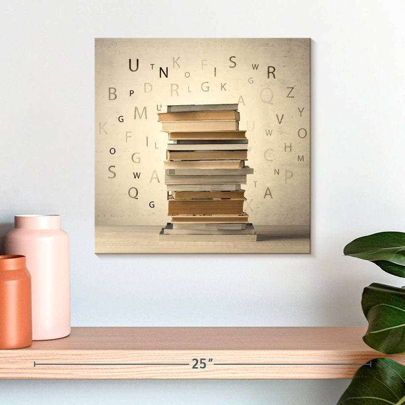 Livres empilés Kerner, H 16 po x l 16 po