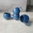 Reactive Glaze Blue Spots Studio Coffee Mug Set of 4 Sabeeh Mug
