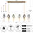 Michah 10-Light Height Adjustable Rectangle Luxury Vintage Kitchen Island Chandelier with Glass Shade(Bulbs Included)-231159443