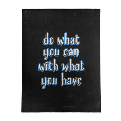 Quotes Chenille Indoor Rug