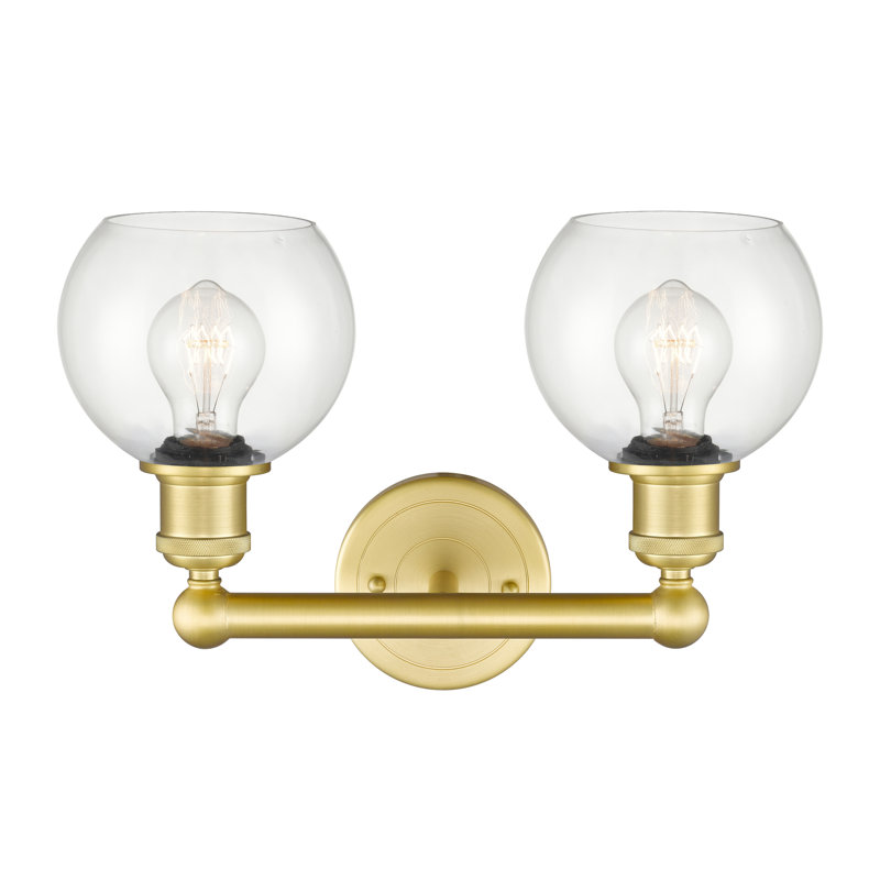 Cambria 2 - Light Dimmable Vanity Light, Clear, Satin Gold