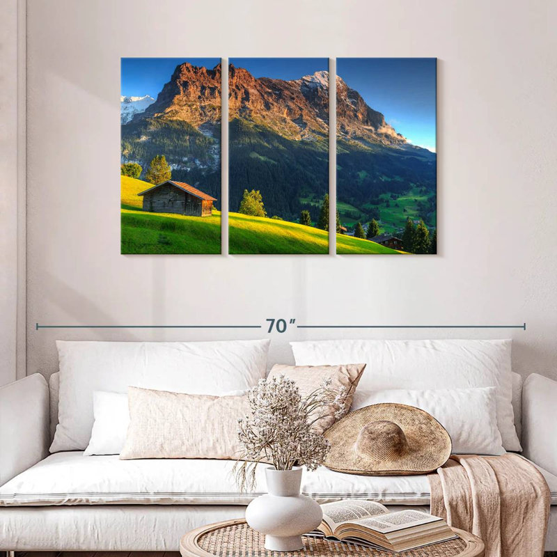 Lilie Eiger Peak Barn, 28" H x 45" W