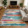 Premium Machine Washable Slesnick AMF1665 Stripes Rug