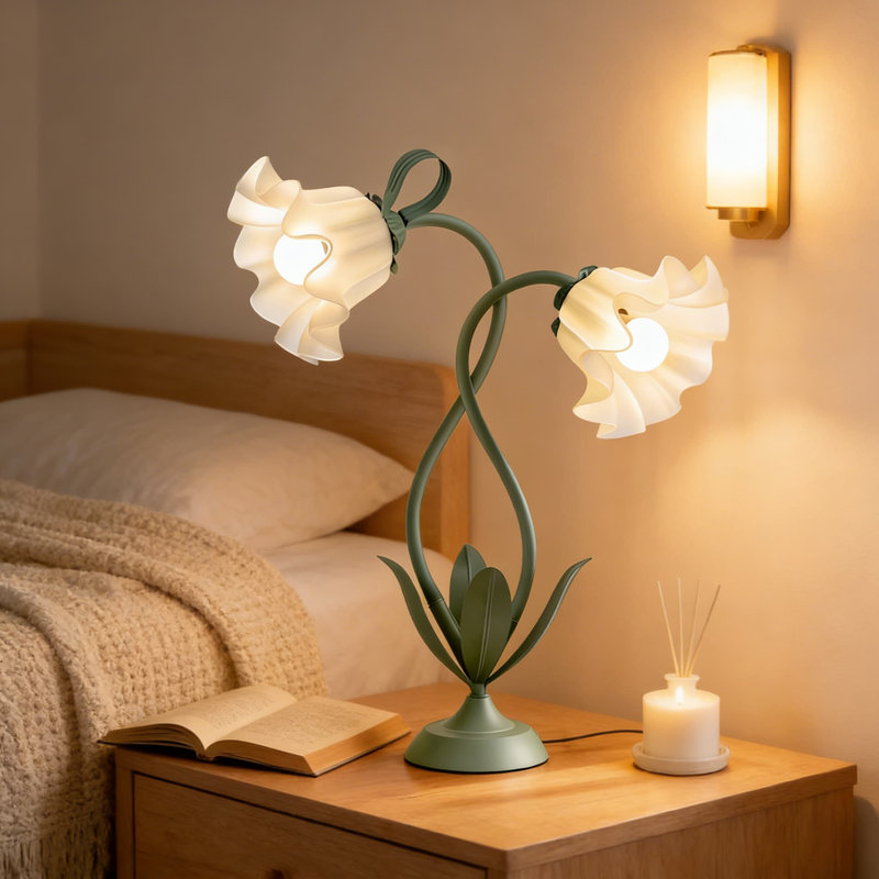 Lampe de bureau vintage avec col-de-cygne flexible, 3 modes de température de couleur et lampe de lecture à DEL réglable pour la chambre à coucher, le bureau et la maison