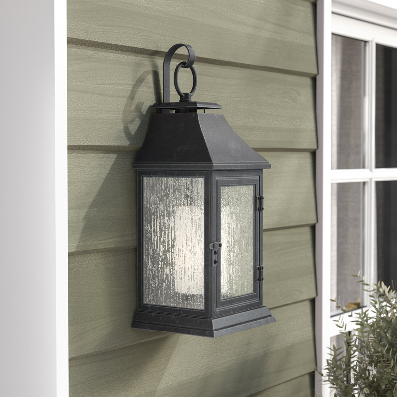 Shepherd Large Lantern from , Dark Weathered Zinc, 25.63" H x 8.5" W x 9.63" D