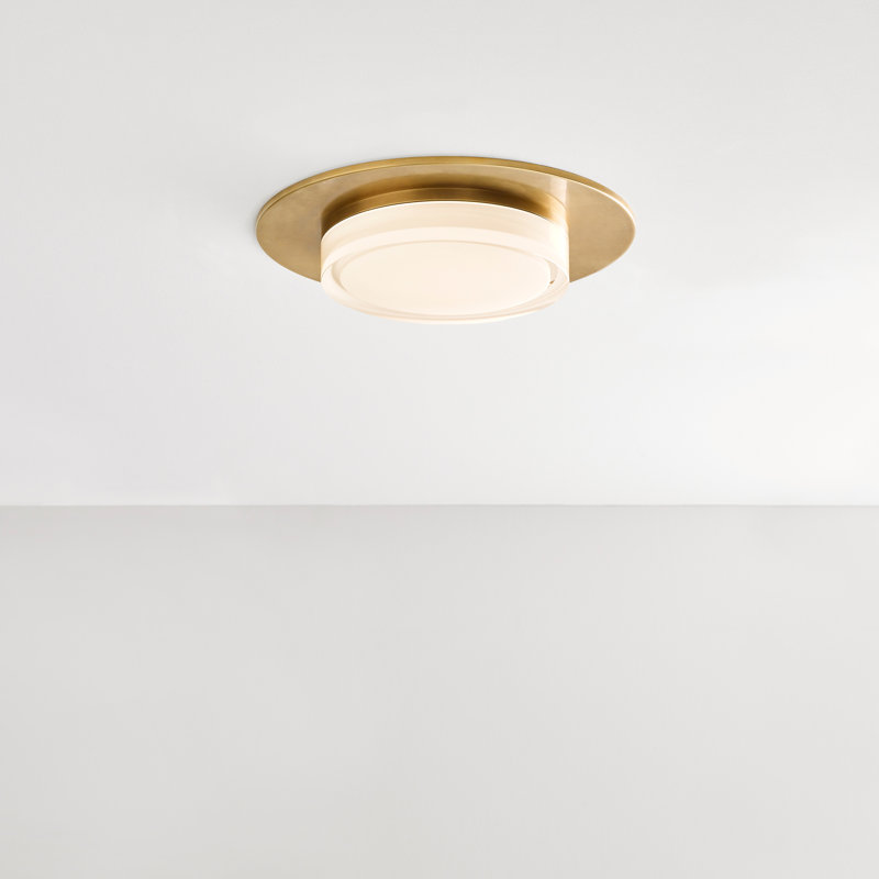 Sen 1 - Light LED Flush Mount, Natural Brass