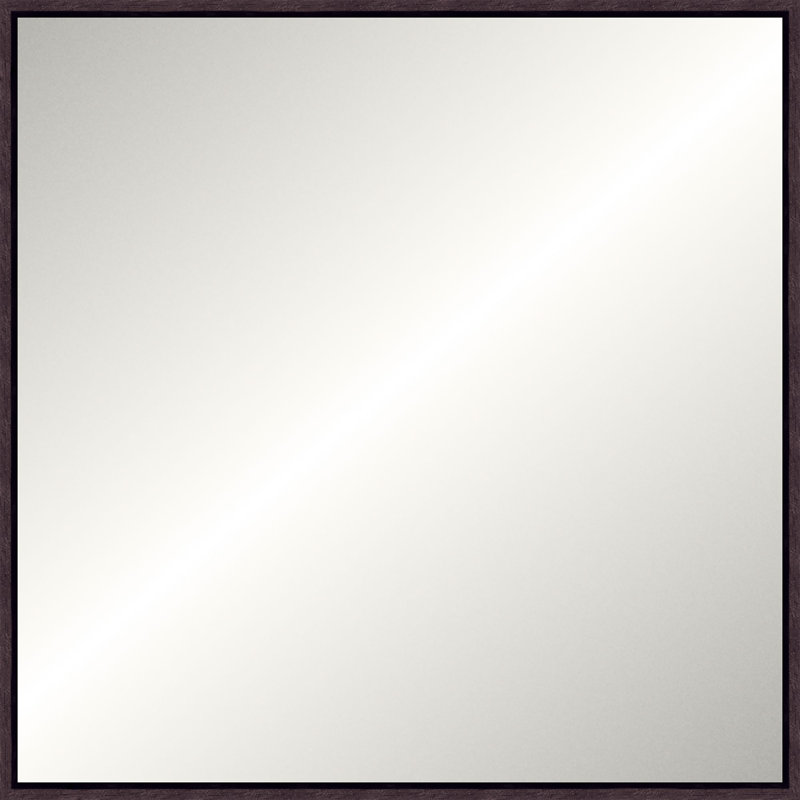 Solid Wood Mirror, Square, Espresso, 49.25" x 49.25"