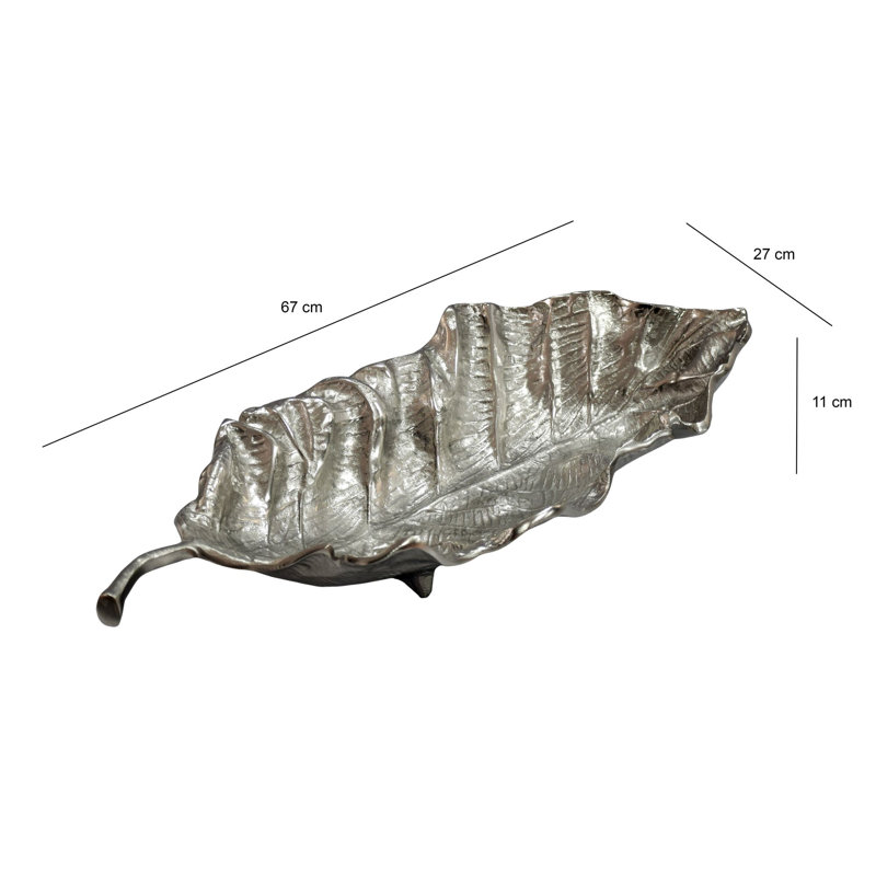 Aluminum Decorative Bowl 1, Silver colors