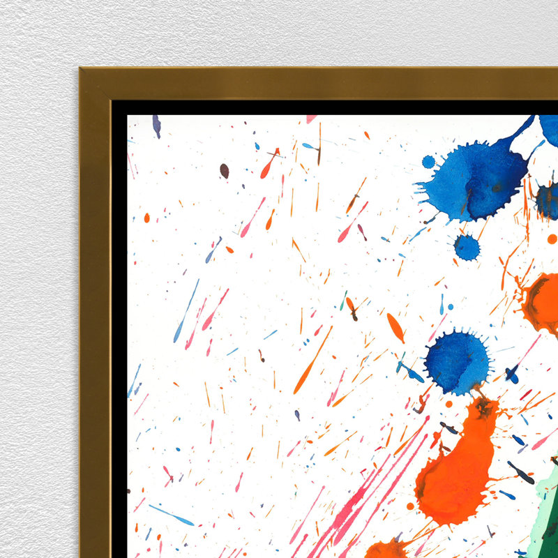 "Splash of Fun IV" par Danielle Davis - peinture sur toile avec cadre flottant, Verre