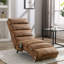 Chaise longue rembourrée avec vibration pour la détente, canapé rembourré moderne en tissu à dossier fixe avec fonction inclinable pour le salon / la chambre à coucher