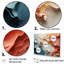 «Beige and Orange Custards Collage II», art mural abstrait pour le salon-379900323-379900331