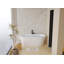 Baignoire autoportante en acrylique de 55 po, baignoire autoportante, acrylique blanc brillant, bonde chromée Toe-Tap, certification Cupc