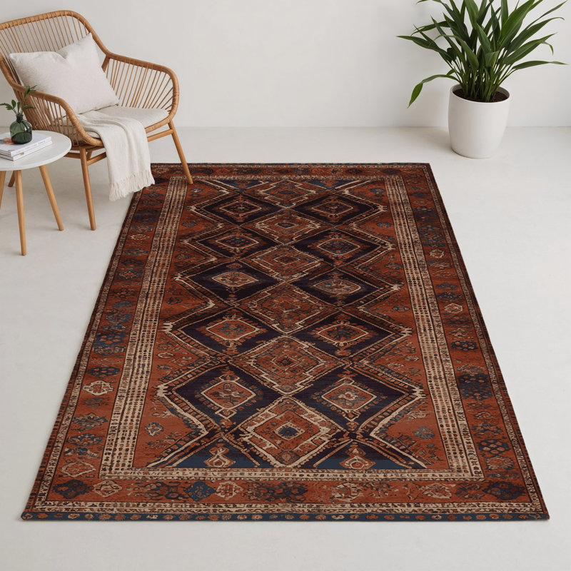 Turkish Black Indoor and Outdoor Area Rug, Rectangle 9' x 12'