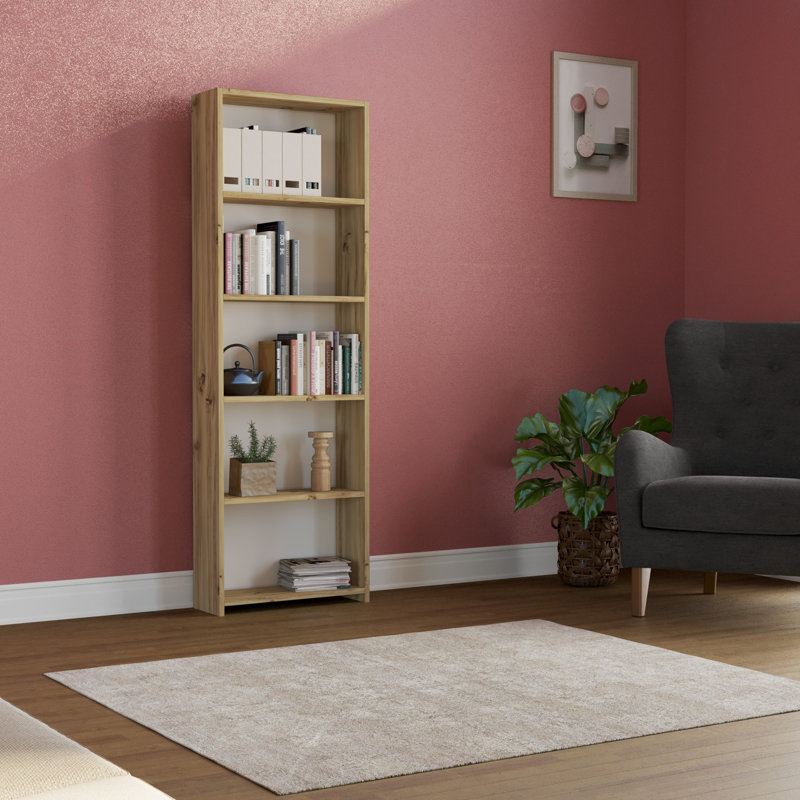 Bibliothèque standard H 66,54 "x l 22,05" Bulluck, Naturel
