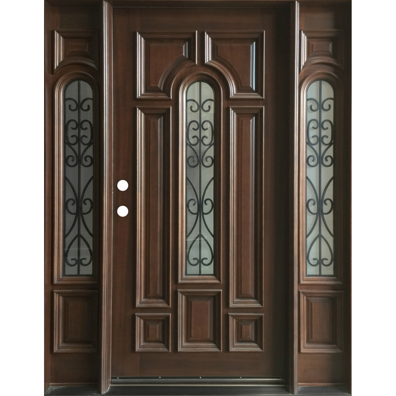 Portes d'entrée en bois pré-suspendues, Oui