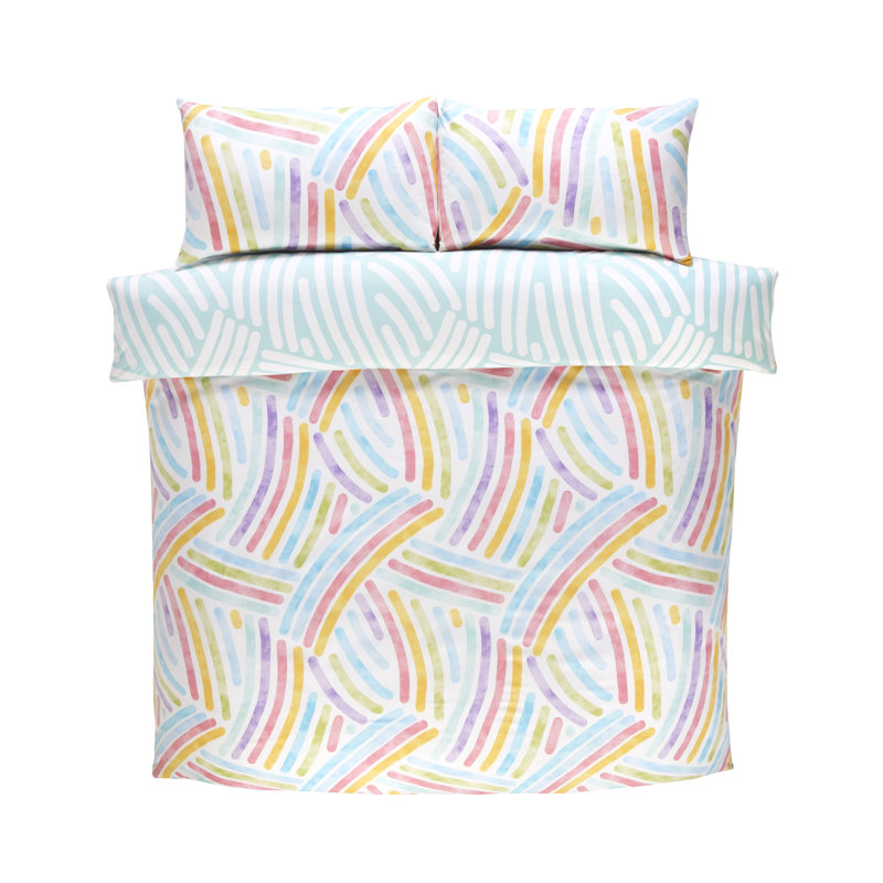 Anayssa Polyester Abstract Bedding with Pillowcases Included, Double + 2 Standard Pillowcases
