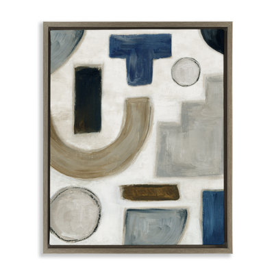"Natural Tone Shapes", art mural encadré par Emma Peal