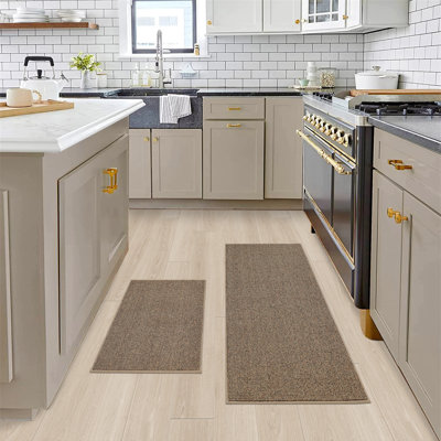 Solid Colour Non-Skid Kitchen Mat