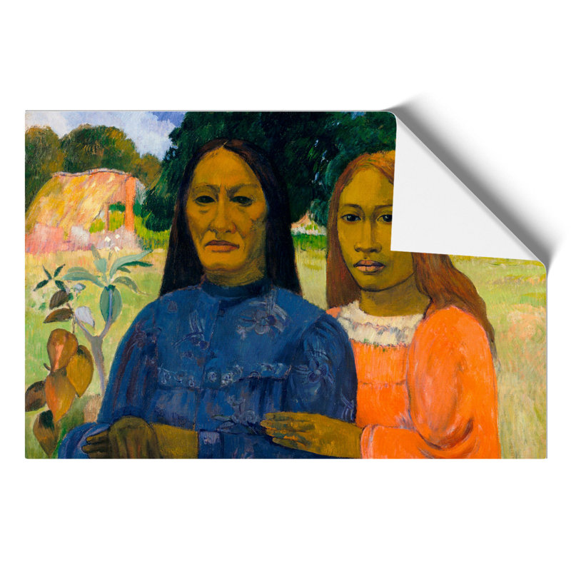Two Women by Paul Gauguin - Frameless Print, 30cm H x 42cm W x 0.1cm D