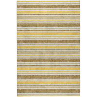 Premium Machine Washable Dream Shag ADS531 Striped Rug