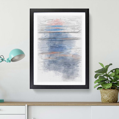 Water Ripples in Abstract - Picture Frame Graphic Art Print