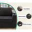 3 Seater Linen Blend Sofa Bed-1484959627
