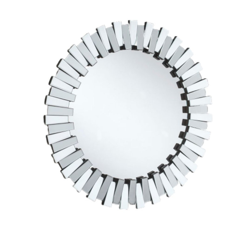 Rio Wood Flat Wall Mirror