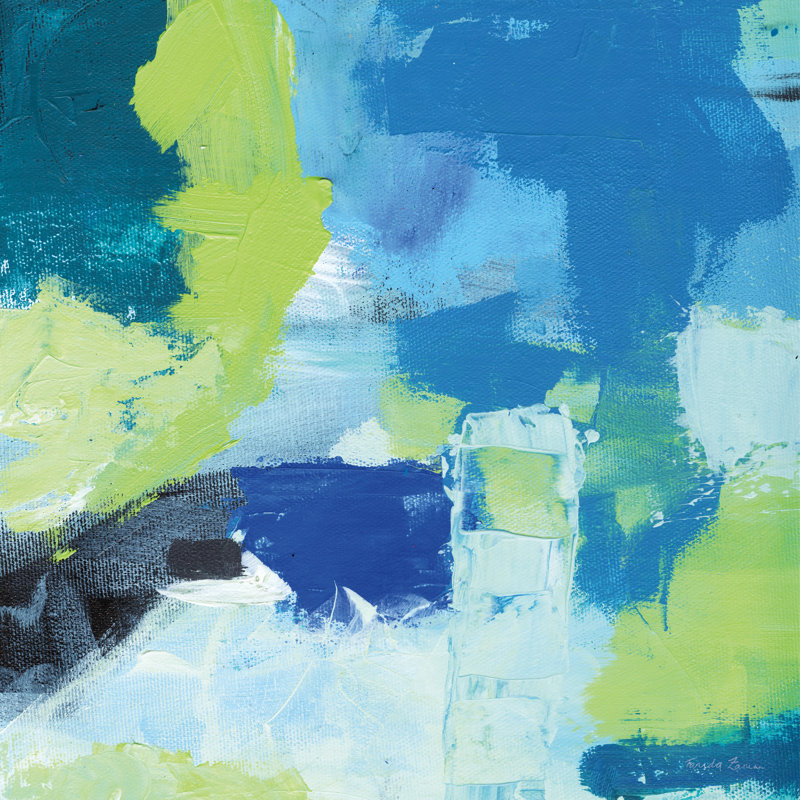 Mountain Reflection II by Farida Zaman - Wrapped Canvas Painting, 30cm H x 30cm W x 3.8cm D