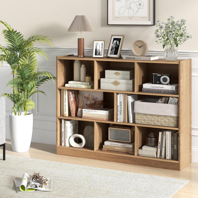 Bibliothèque à 8 cubes, Naturel