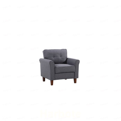 Fauteuil d'appoint, fauteuil avec accoudoirs, canapé rembourré pour salon