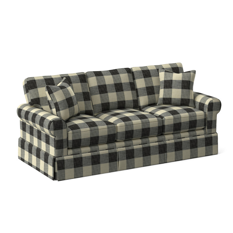 Benton Sofa, Black Buffalo Check; 0120-81