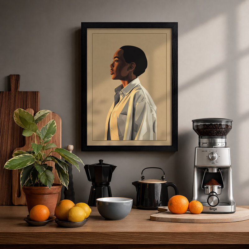 Quiet Dignity Modern - Framed Print, Black, A3 - 42.0 x 29.7 cm