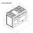 KOSTCH 48" Gas Range with 6 Burners & 1 Griddle Cooktop, Double 4.6 & 2.2 cu. ft. Oven-93656136