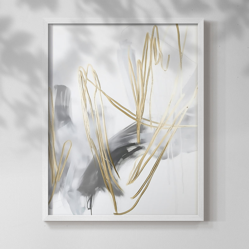 "ABSTRACT Series DCCL XXXII" par J Paul, Blanc / Blanc, H 11 po x l 9 po