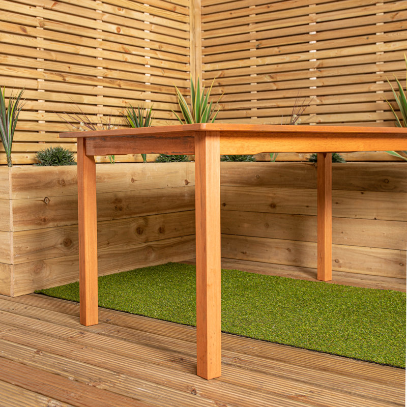 Caziyah Rectangular 8 - Piece 6 - Person 150 Cm L Outdoor Table Set