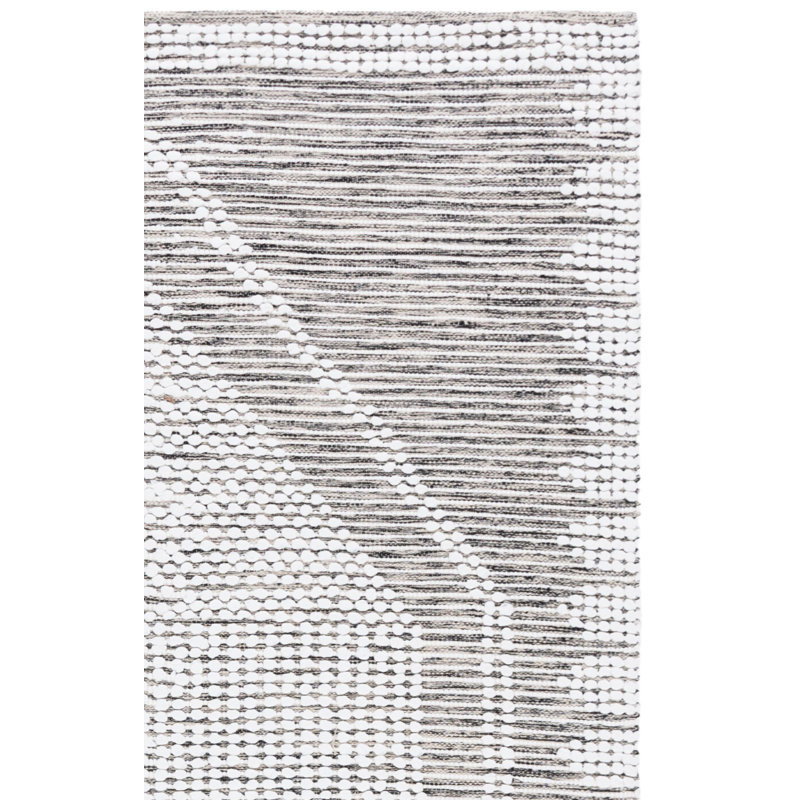 Tapis noir / ivoire Jasone 980, Rectangle 6 pi x 9 pi