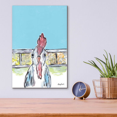 «Cluck Cluck» par Roey Ebert, art mural en verre acrylique