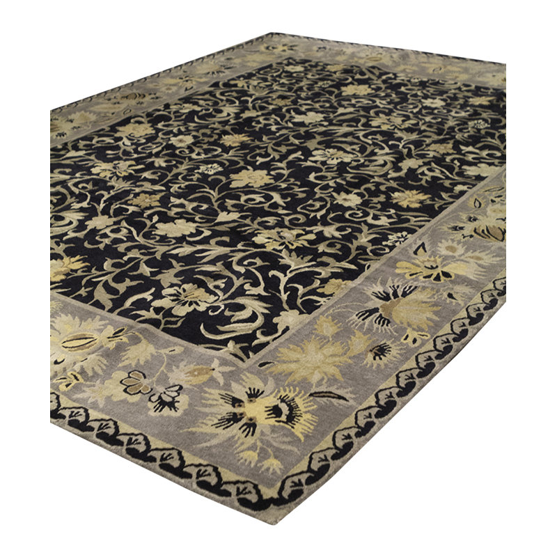 Hand-Knotted High-Quality Brown and Beige Area Rug