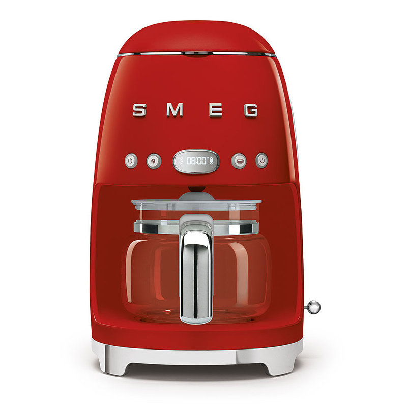 Smeg DCF02 50s Style Retro Drip Filter Coffee Machine, Red