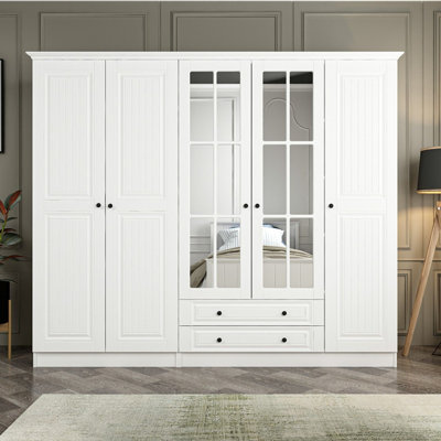 Rashay 100% MELAMINE COATED PARTICLE BOARD Wardrobe