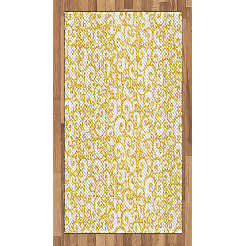 Victorian High Density Long Fiber Poly Threads Decorative Area Rug Carpet, Rectangle 2'7" x 5'
