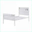 Lit plateforme simple en métal - Contenant de fret industriel blanc-210880869-210880868