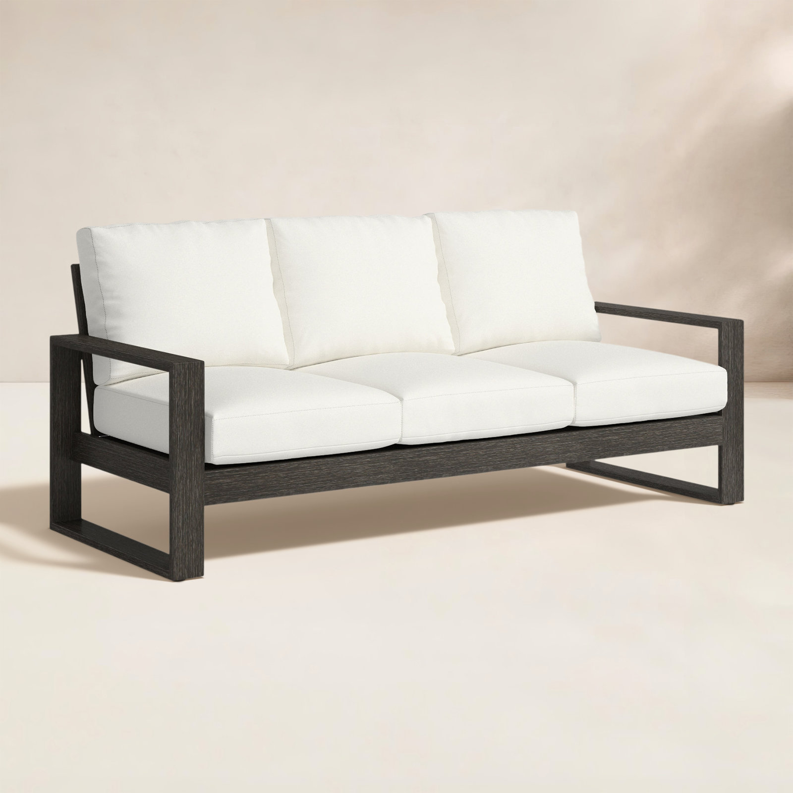 Toyea Patio Sofa, Cast Oasis, 30” H x 79” W x 29.5” L
