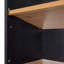 Armoire de rangement cintrée avec portes, étagères et supports ajustables-1885403149