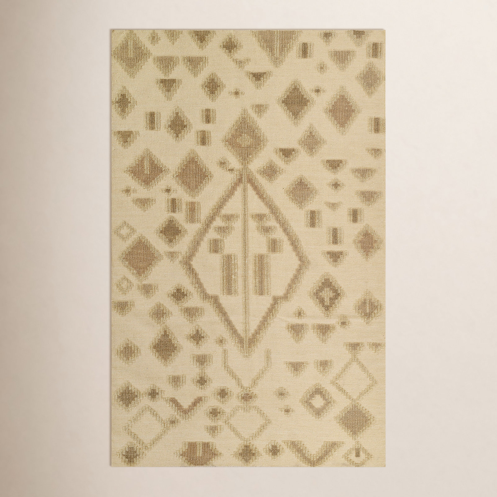 Arlan Natural Hand-Woven Geometric Rug, Rectangle 2' X 3'