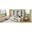Lit de jour en bois avec trois tiroirs, armoire tout-en-un, bureau et tablettes-2041338191-2041338190